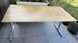 Schreibtisch Holz Metallbeine gebraucht