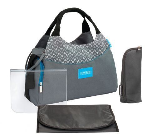 Fasciatoi & Accessori: Badabulle Wickeltasche MULTIPOCKET grau – Nuovo e nell'imballaggio originale da Wangen b. Olten venduto da Babywohl 1