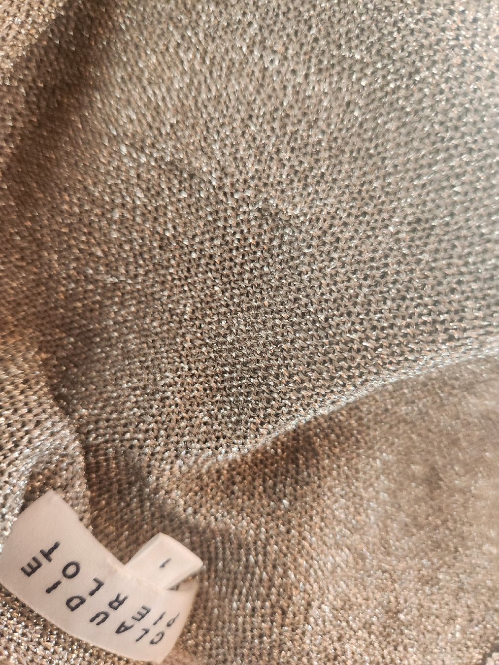 Claudie Pierlot Pullover & Sweatshirts: Pull Claudie Pierlot maille argentée comme dorée taille 1 – Gebraucht aus Niedergösgen von Eva2410 4