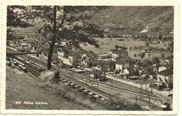 BIASCA Stazione mit Bahnwagen