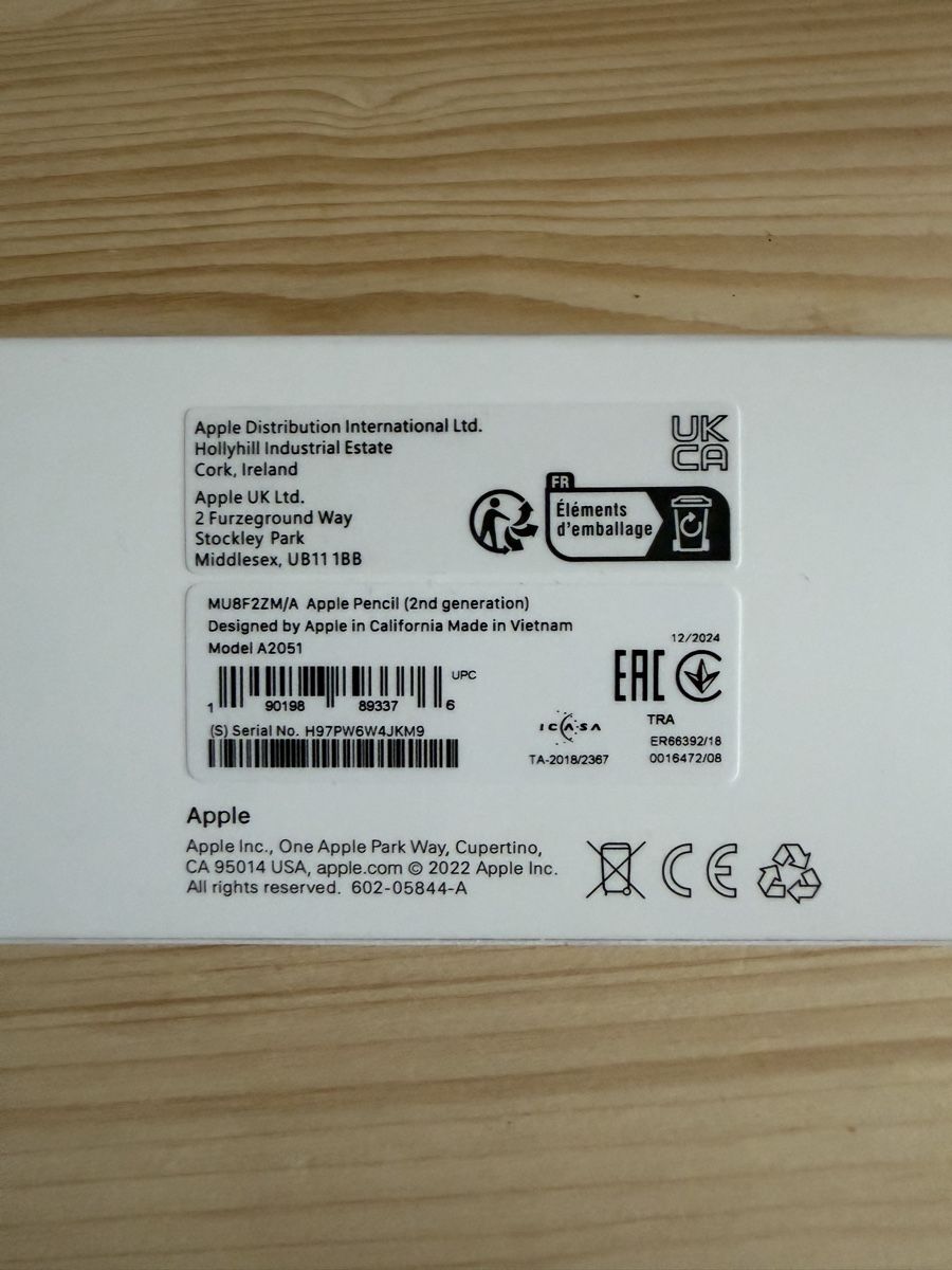 Apple Stylos & Marker: Apple Pencil neu  – Neuf avec emballage d'origine à Birsfelden par ann- 3