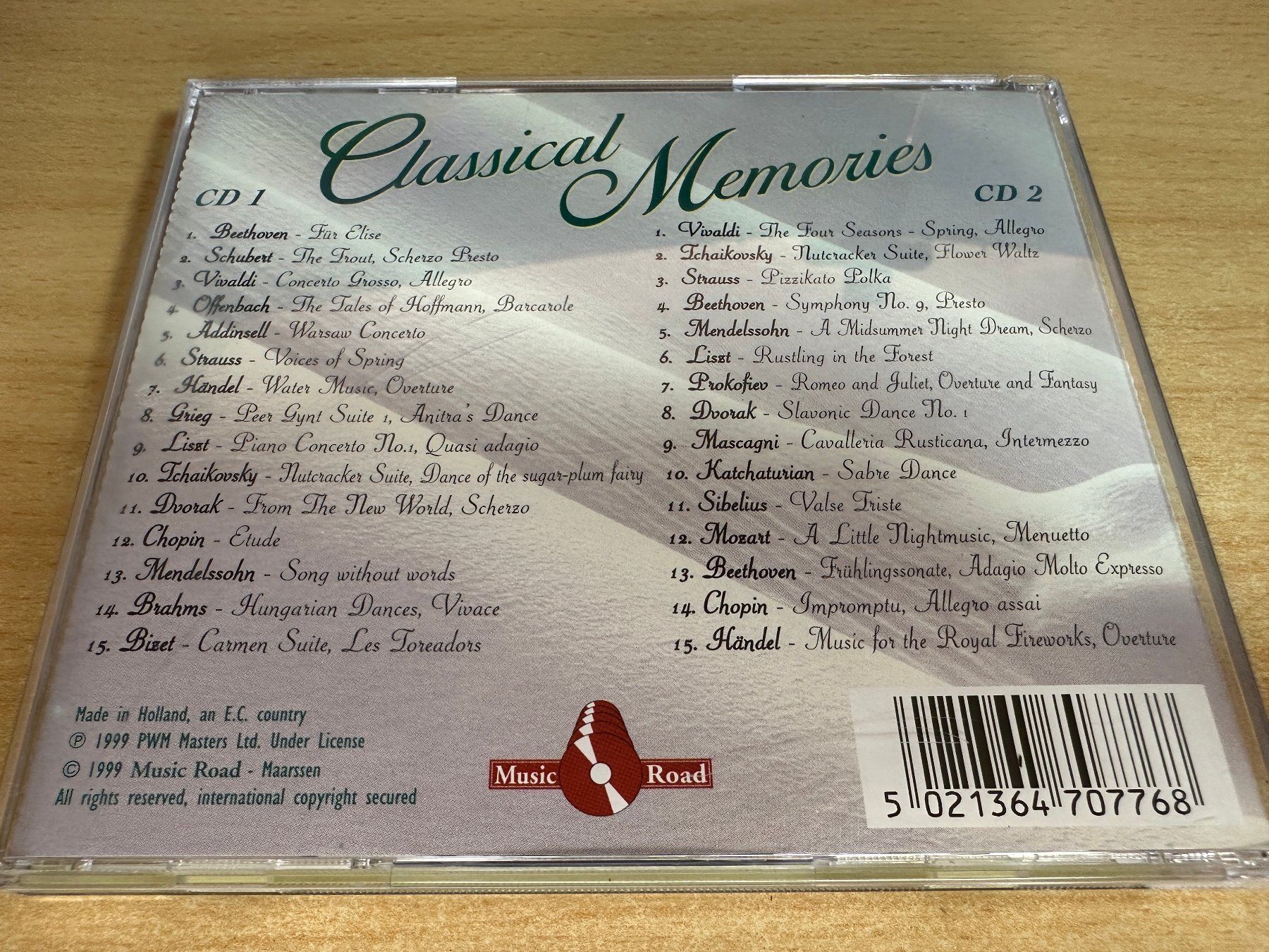 CDs: D8 Various – Classical Memories - 2 CD – Gebraucht aus Rikon im Tösstal von Alpenmutz 1