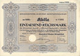 Spinnstoffwerk Glauchau AG, Glauchau - 1941