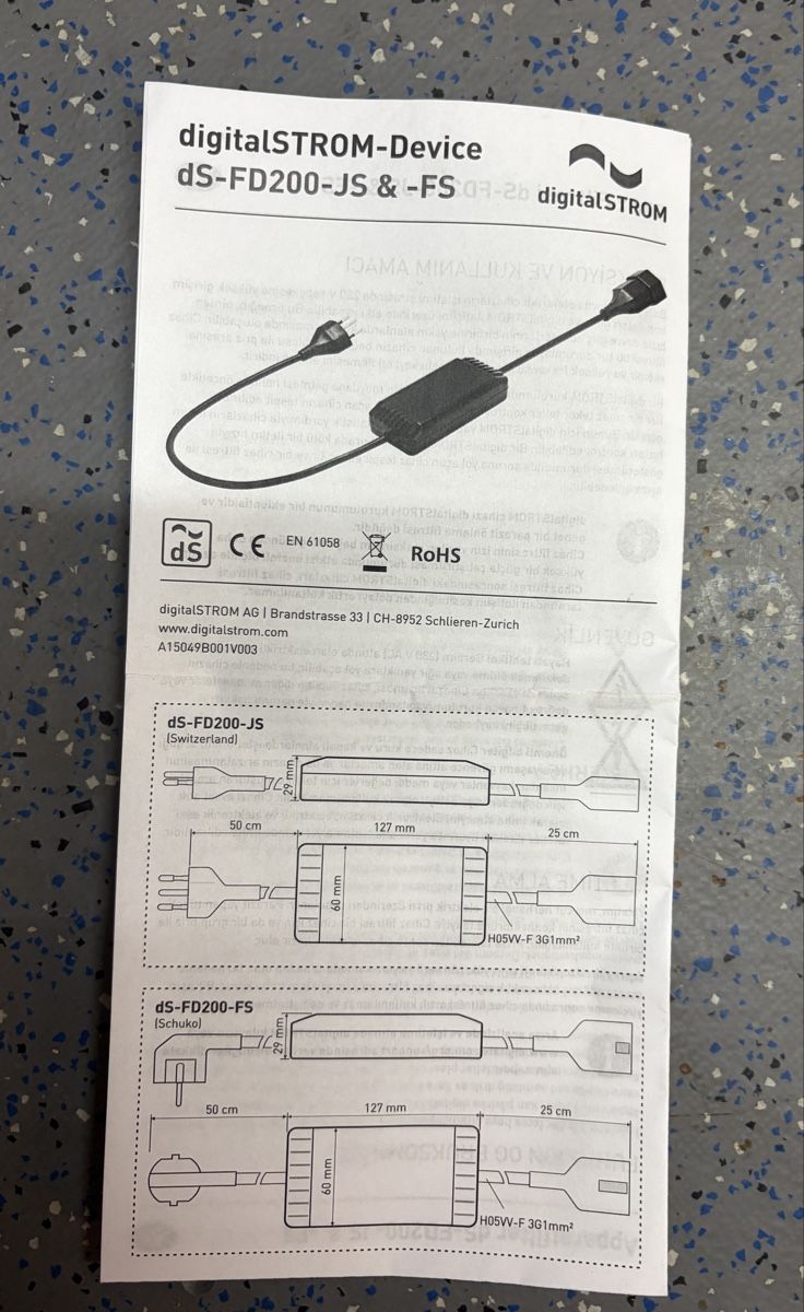 DigitalSTROM Elektronikbauteile: DigitalStrom Netzfilter FD200-JS – Neu und originalverpackt aus Villmergen von Mercedes405 1