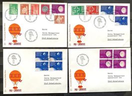 1964 - 4 Briefe Ballonpost Schafisheim - Laussanne