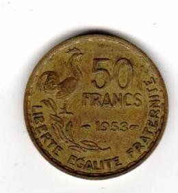 Toutes les monnaies: Münze Frankreich  1953 – D'occasion à Wolhusen par Curver9