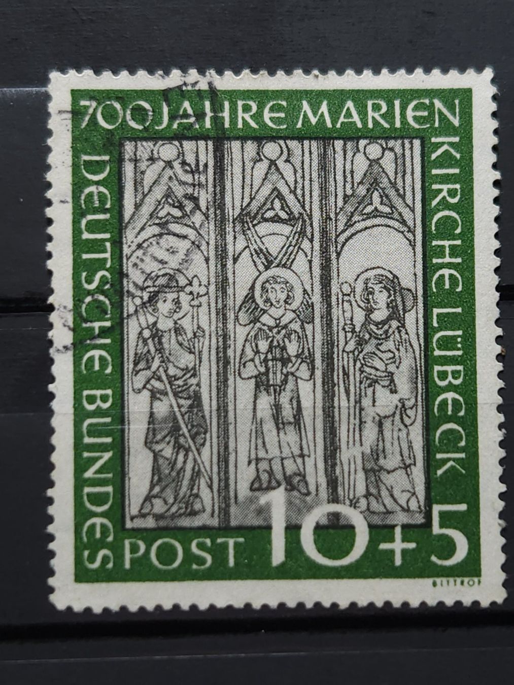 Alle Briefmarken: Marienkirche Mi-Nr.139 gestempelt 80 Fr – Gebraucht aus Kriens von Nidfeld45