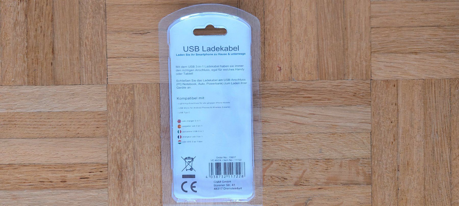 Cavi: 3 in1 USB Ladekabel - Charger Smartphones - Android & Apple – Nuovo e nell'imballaggio originale da Ipsach venduto da Kok5 2