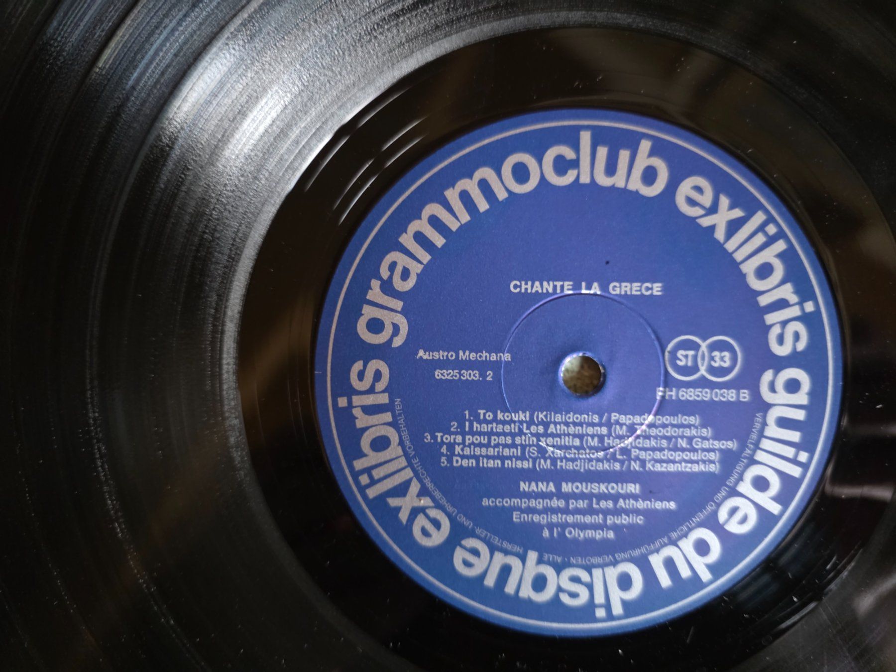 Dischi in vinile: LP : Nana Mouskouri - chante la Grèce -1972 – Usato da Walterswil BE venduto da Lonitti 3