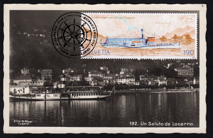 Tutti i francobolli: Maximumkarte Schifffahrt Lago Maggiore, Locarno – Nuovo (secondo la descrizione) da Dottikon venduto da haeusibuh5