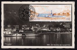 Maximumkarte Schifffahrt Lago Maggiore, Locarno