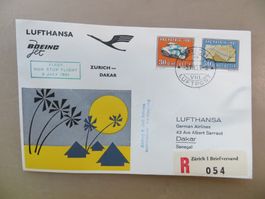 Luftpostbrief (Erstflug) Zürich – Dakar 1961