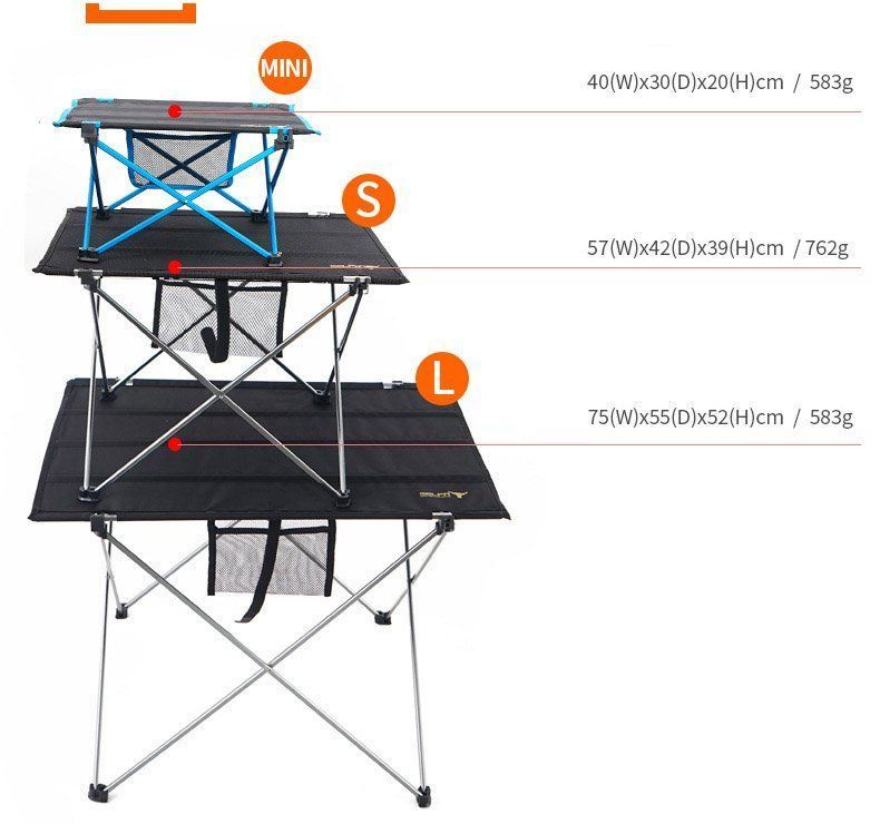 Tavoli: Table camping table pliable ultra légère L – Nuovo e nell'imballaggio originale da Morges venduto da All4nature 6