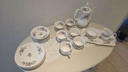 Royal Albert Moss Rose Teeservice, Bone China England, 22-tl