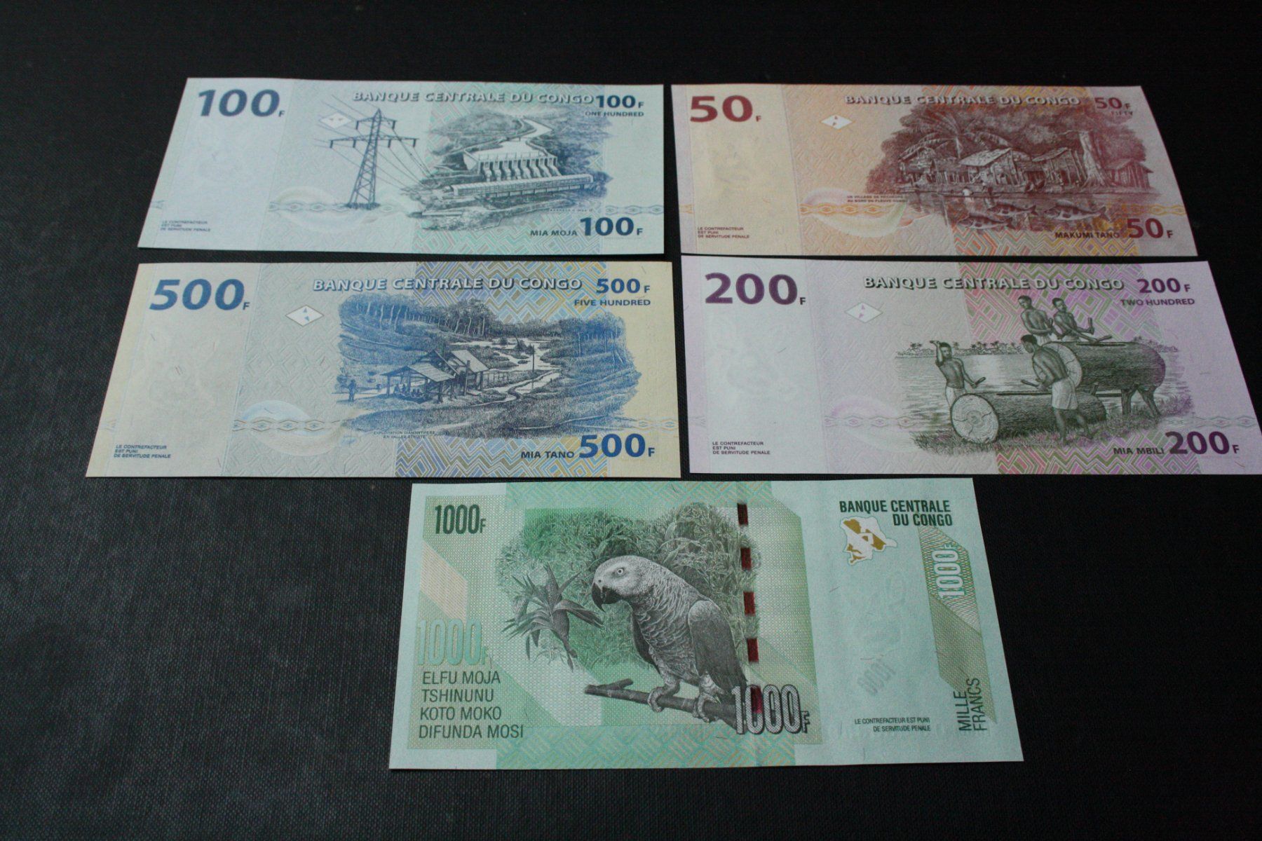 Banconote: Congo UNC Serie 2022 inclus 1000 francs – Nuovo (secondo la descrizione) da Cormondrèche venduto da Hermes.monnaies 1