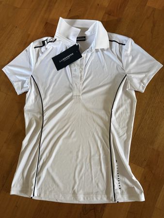 J.Lindeberg Polo Shirt Damen Weiss Grösse m neu mit Etikett
