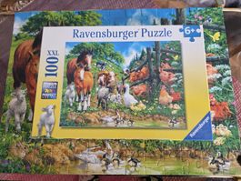 Ravensburger Puzzle Bauernhof 100 Teile XXL guter Zustand