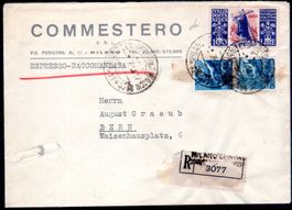 ITALIA REPUBLICA 1948 BELEG 6° CENTENARIO DELLA NASCITÀ DI