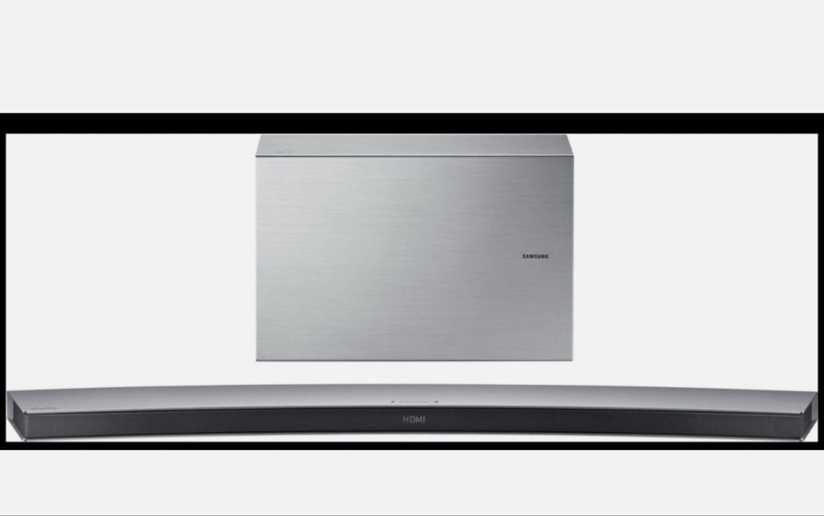 Samsung Heimkino: Barre de son incurvée et caisson de basses Samsung – Neu (gemäss Beschreibung) aus Montsevelier von juj_2hwp