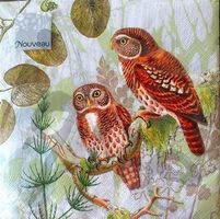 Serviette pair of owls (1042) 2Stk.