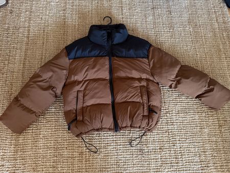 Pufferjacke braun schwarz Grösse S guter Zustand