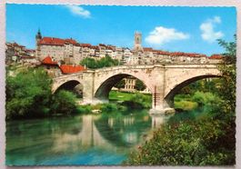 Fribourg - Vue partielle avec pont romain