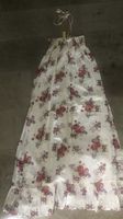 Langes halterloses Maxikleid aus Baumwolle