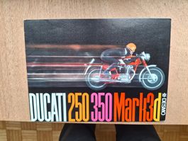 DUCATI 250 350 MARK3d DESMO ORIGINAL PROSPEKT OLDTIMER KÖWE