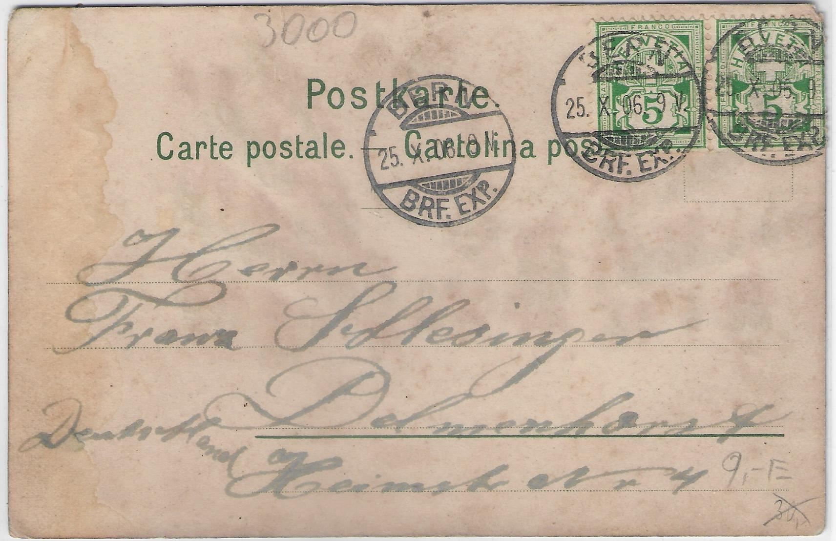 Cartoline postali: Gruss aus Bern - Zeitglockenturm und – Usato da Ettingen venduto da Kartenplanet 1