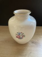 Wunderschöne Blumenvase Weiss mit Goldrand, Vintage!