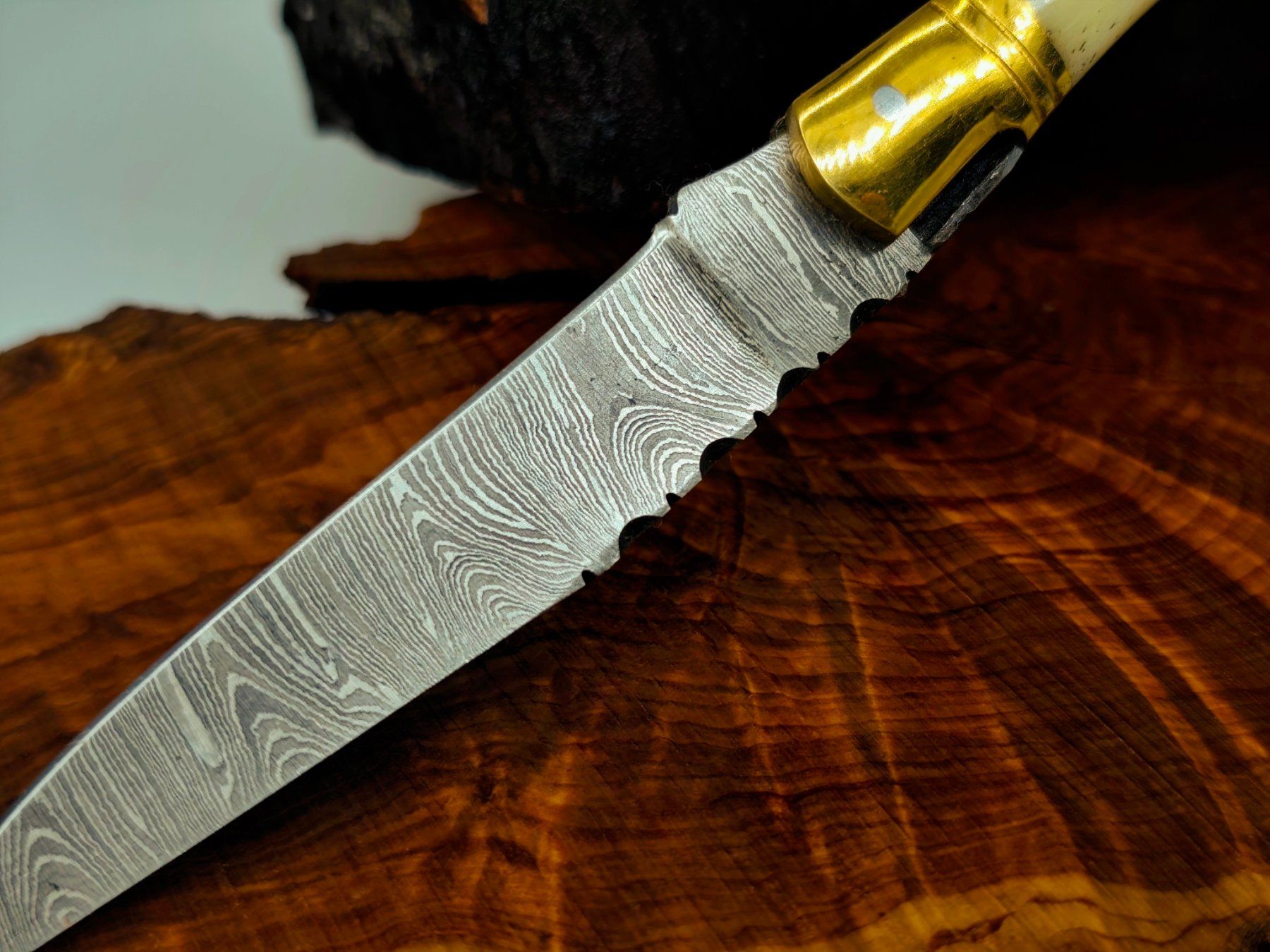 Accessori: Laguiole Damast Messer Klappmesser echtes Damastmesser – Nuovo e nell'imballaggio originale da Arlesheim venduto da Premius_1 3