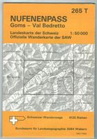 Landkarte 265T Nufenenpass 1990