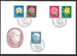 FDC Pro Juventute Serie 1964 J205 - J209 ET Bern 1.12.1964
