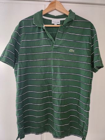 Lacoste Polo Shirt Striped Green US XXL Regular Fit