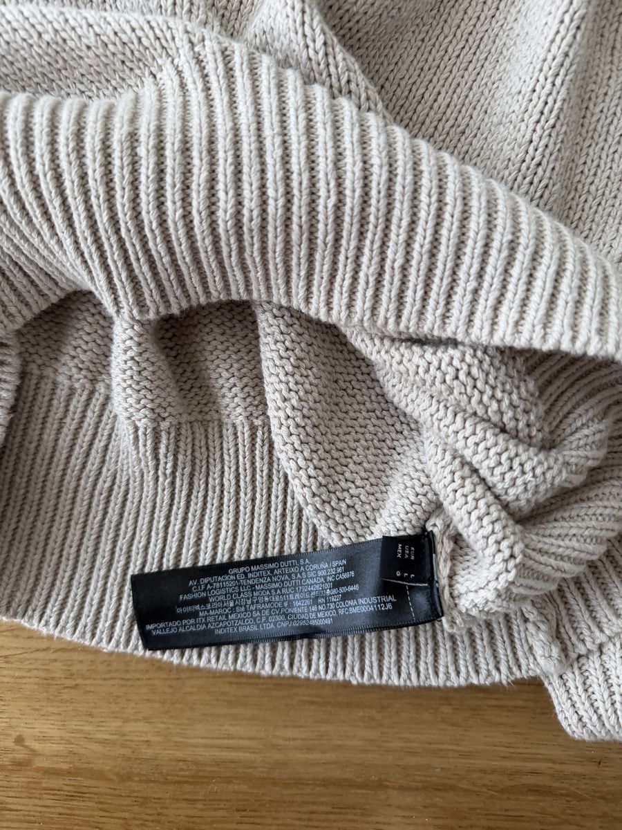 Massimo Dutti Pullover & Sweatshirts: Massimo Dutti Strickpullover, Beige – Neu und originalverpackt aus Merenschwand von melanielh 1