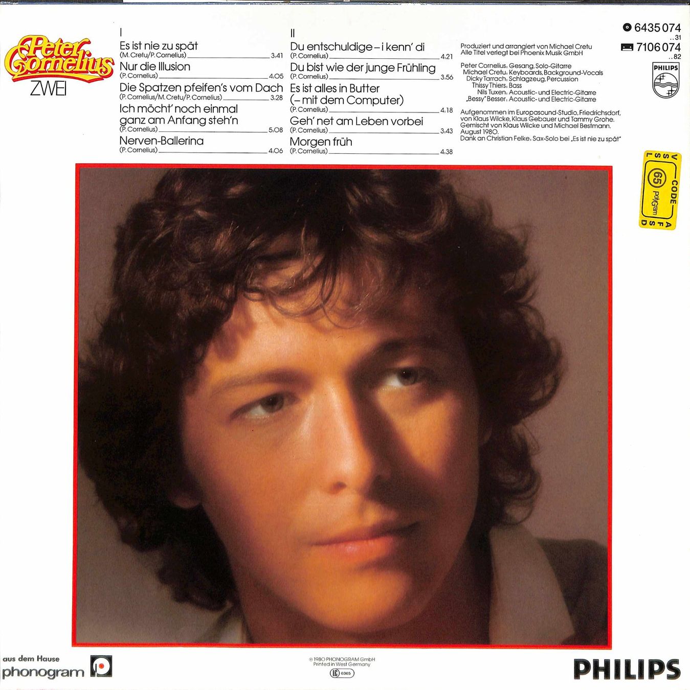Vinyles: LP: Peter Cornelius - Zwei – D'occasion à Trimmis par Dres2 1