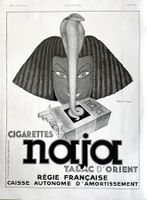 Naja Cigarettes - Alte Werbung / Publicité 1937