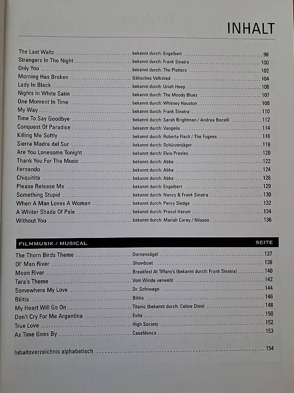 Libri: Noten Klavier / Piano – Usato da Weinfelden venduto da Mausi2 4