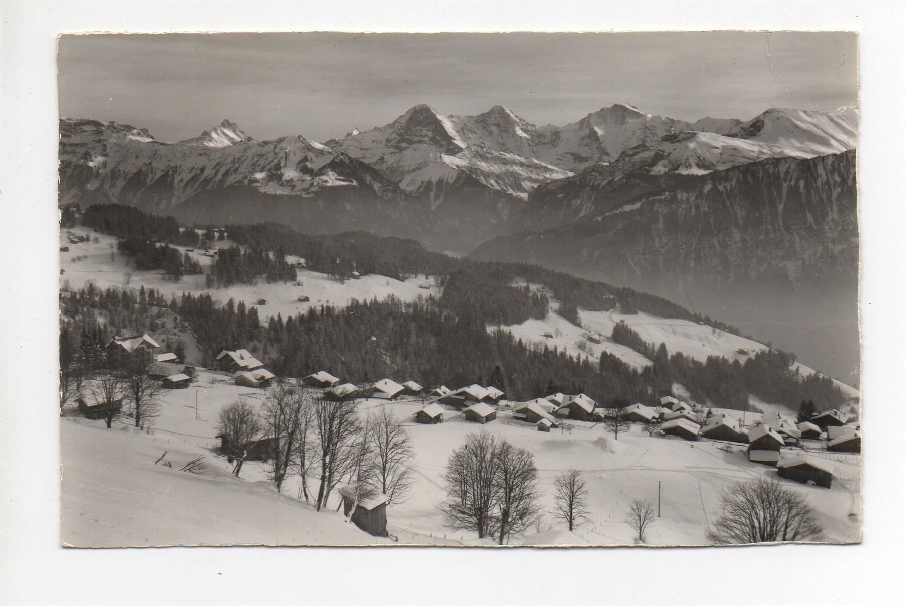 Cartes postales: BEATENBERG Schreckhorn, Eiger, Mönch, Jungfrau – D'occasion à Jona par philajona