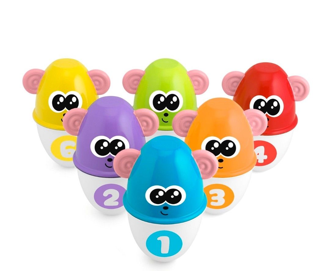Chicco Giocattoli: Lernspiel Motorik: Bowling Set Monkey Strike – Nuovo (secondo la descrizione) da Zürich venduto da ili_jzy7 3