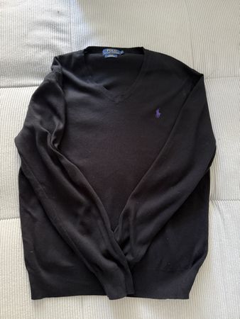 Polo Ralph Lauren Pullover – Schwarz – Pima Cotton – Slim Fi