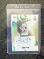 Topps Guti Autogramm Karte Real Madrid 2/99