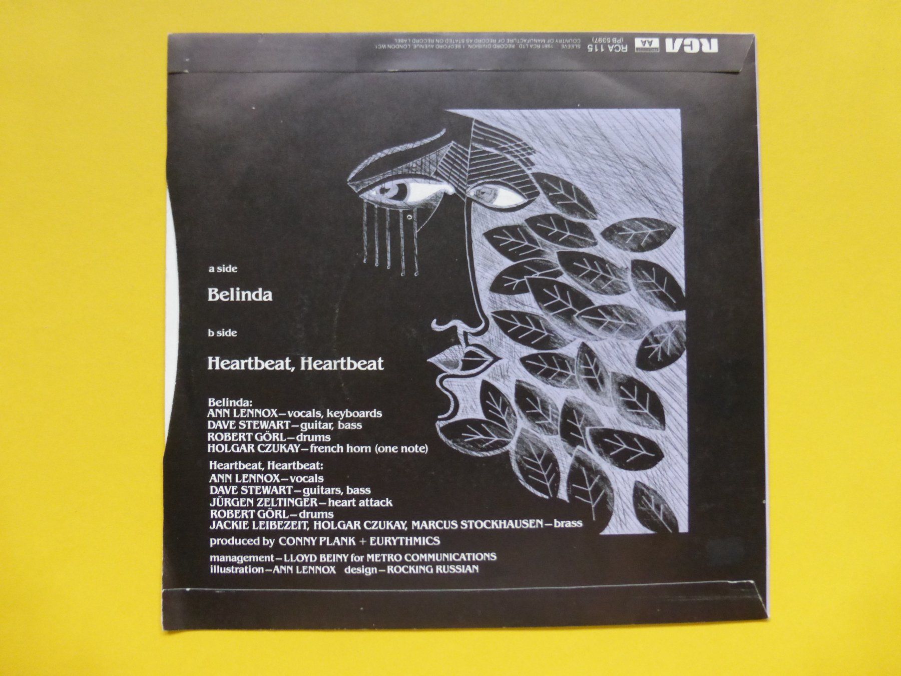 Dischi in vinile: Eurythmics – Belinda – Usato da Zürich venduto da Swiss57 1