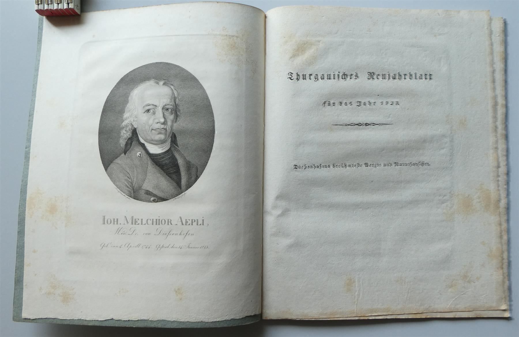Stiche: Thurgauisches Neujahrsblatt 1828 Aepli – Gebraucht aus Frauenfeld von Astra13 1