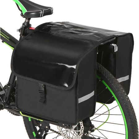 Fahrrad-Satteltasche 28L wasserfest mit Gepäckträger-Montage