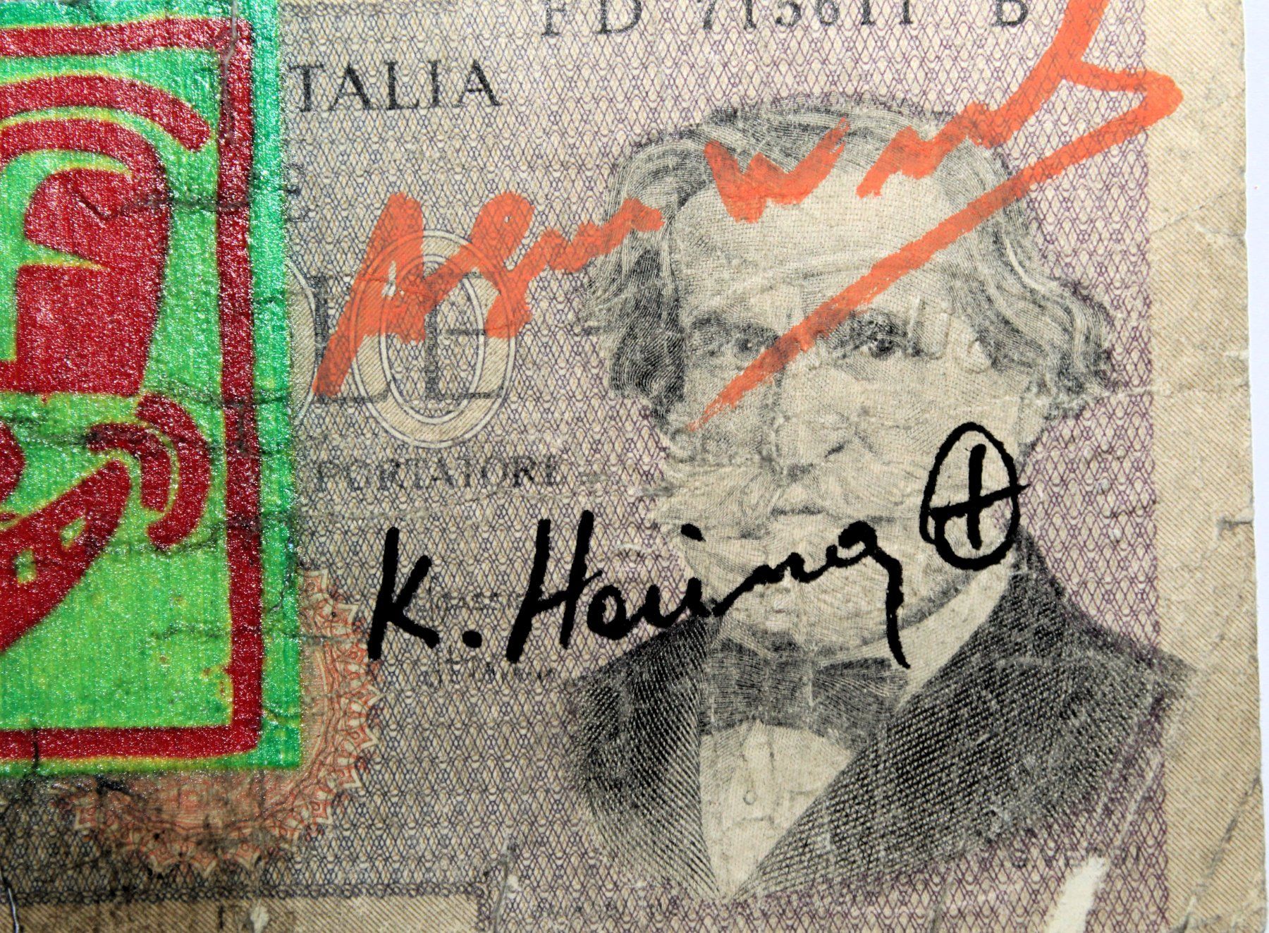 Banconote: Andy Warhol & Keith Haring: Mischtechnik auf Banknote / TOP! – Usato da Bern venduto da Spomme 1
