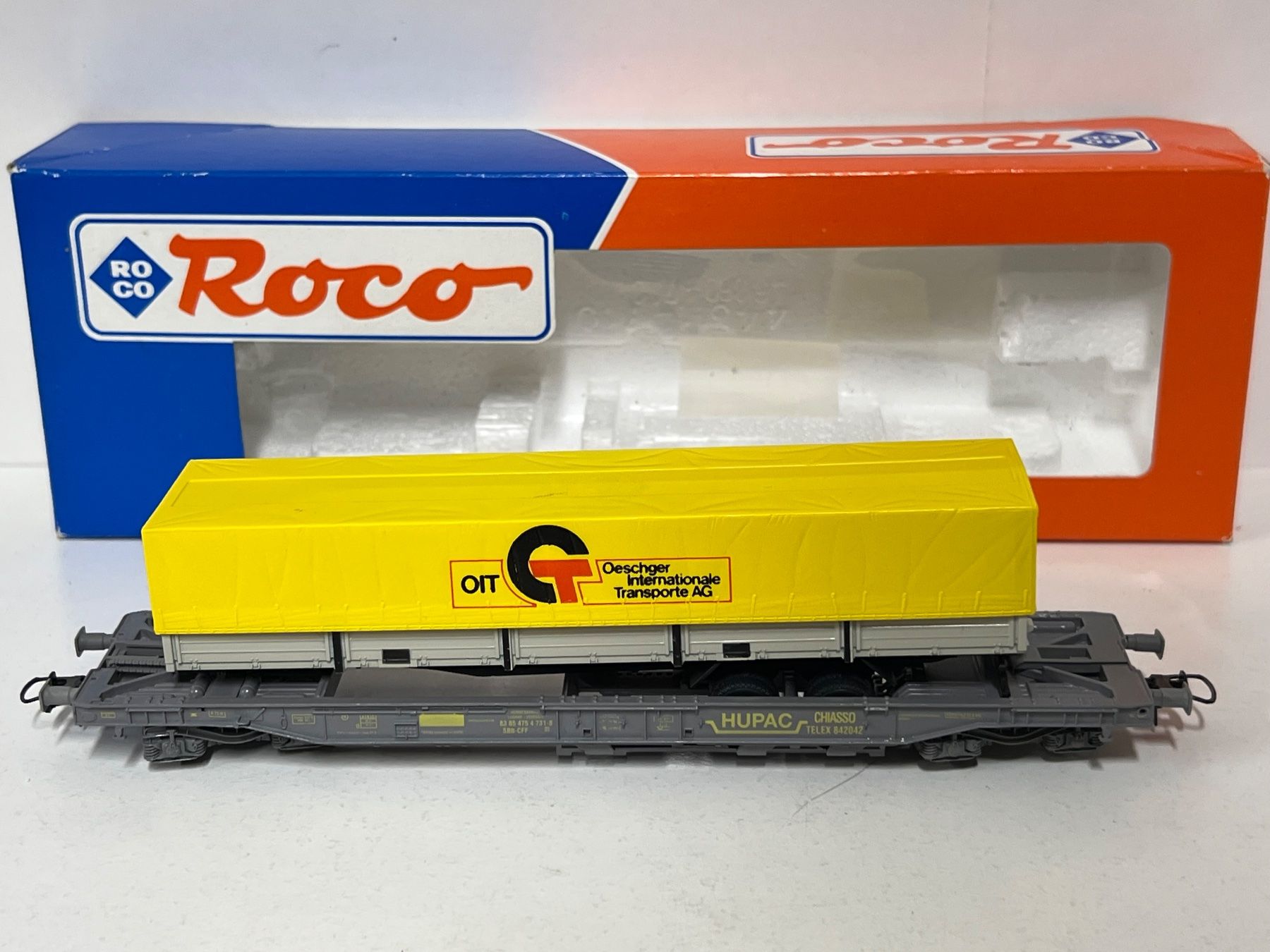 Roco Modelleisenbahnen: Staiber Hupac Wagen 4024 H0 DC OESCHGER SBB – Gebraucht aus Neuenhof von ludovicco 2