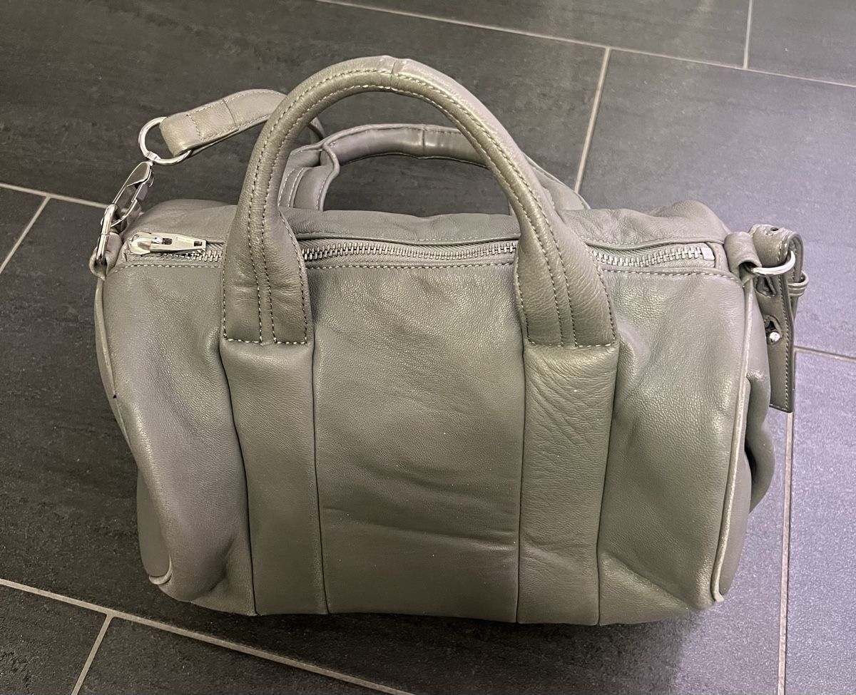 Alexander Wang Borse da donna: Alexander Wang Tasche, Nieten, Leder, grau – Usato da Zürich venduto da ERueff 1