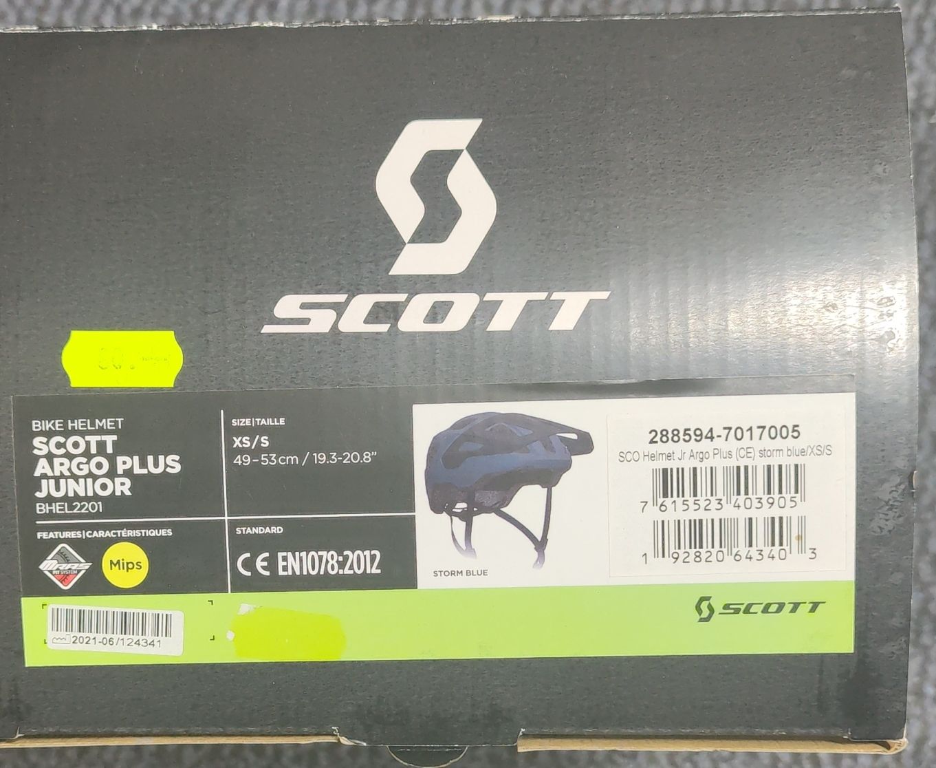 Scott Caschi: SCOTT Argo Plus Junior Helm Grösse XqS/S 49-53cm blau – Nuovo e nell'imballaggio originale da Neuendorf venduto da Dertovo