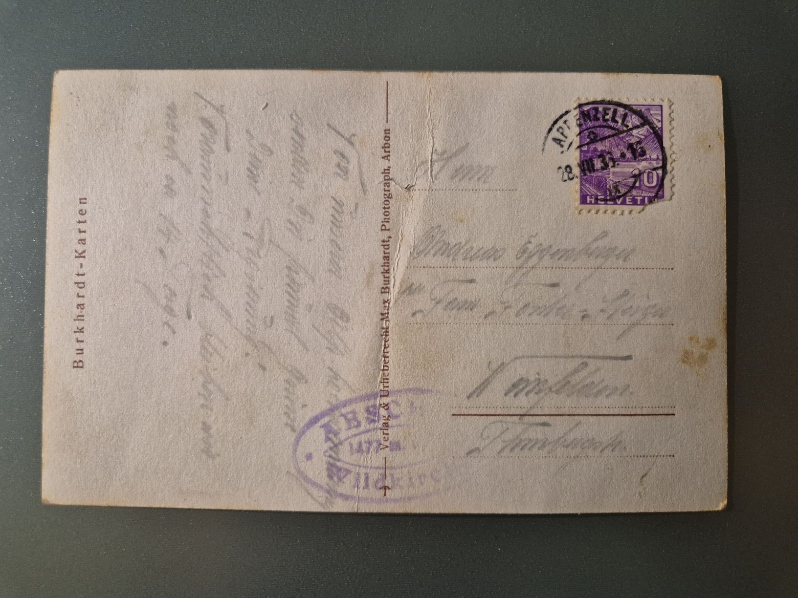 Cartoline postali: Gasthaus Ebenalp – Usato da La Sarraz venduto da Pelletf 1